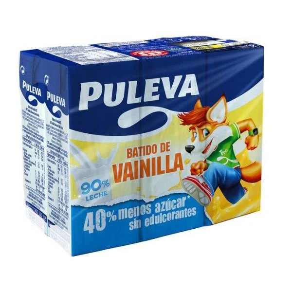 Batido Sabor Vainilla PULEVA 6x200ml. 3 Batido Sabor Vainilla PULEVA 6x200ml.