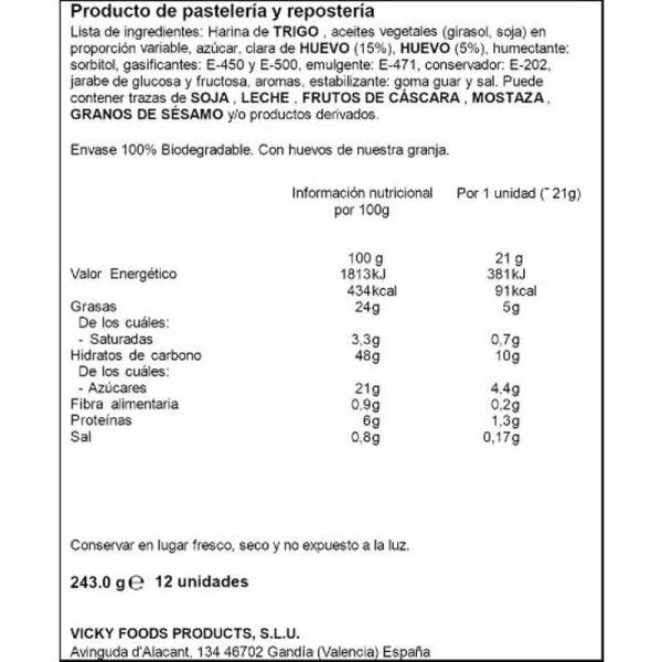 Bocaditos DULCESOL 243 Gr 12 Ud. 4 Bocaditos DULCESOL 243 Gr 12 Ud. - Imagen 2