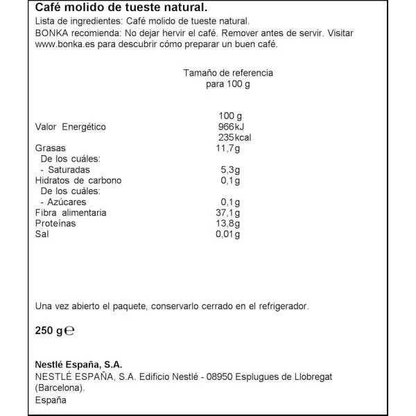 Café Molido Natural BONKA 250g. 5 Café Molido Natural BONKA 250g. - Imagen 3
