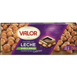 Chocolate Con Leche Y Avellanas VALOR 250g.