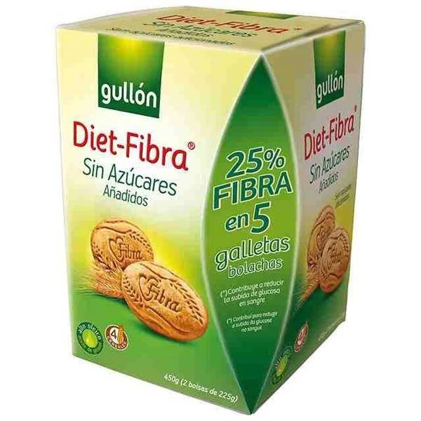 Galletas Diet-Fibra Sin Azúcares GULLÓN 450g. 3 Galletas Diet-Fibra Sin Azúcares GULLÓN 450g.