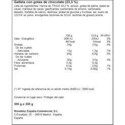 GALLETAS CHIPS AHOY! ORIGINAL "MONDELEZ" (300 G) -Alimentación Especializadas Tienda galleta maria sin gluten gullon 1