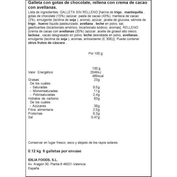 Galletas COOKIES Rellenas NOCILLA Original 120gr. 4 Galletas COOKIES Rellenas NOCILLA Original 120gr. - Imagen 2