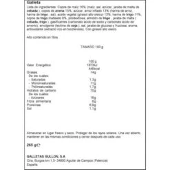 GALLETAS CROCANT ORIGINAL VITALDAY "GULLÓN" (265 G) 5 GALLETAS CROCANT ORIGINAL VITALDAY "GULLÓN" (265 G) -Alimentación Especializadas Tienda galletas crocant original gullon 265 g 1