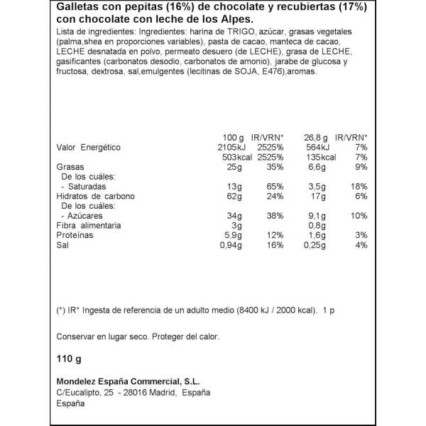 Galletas Mini Cookies MILKA 110 G 4 Galletas Mini Cookies MILKA 110 G - Imagen 2