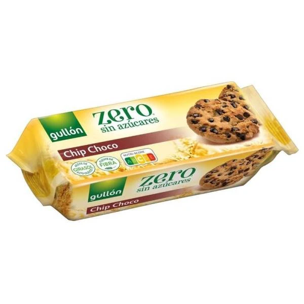 Galletas Zero Sin Azúcares Chip Choco GULLÓN 125 G 3 Galletas Zero Sin Azúcares Chip Choco GULLÓN 125 G
