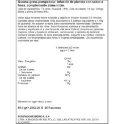 Quema-grasa POMPADOUR -Alimentación Especializadas Tienda infusion quema grasa pompadour 1