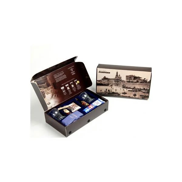 Estuche Decorado Café Asiático 2 Copas 3 Estuche Decorado Café Asiático 2 Copas