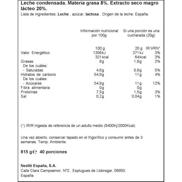Nestlé® Leche Condensada LA LECHERA NESTLÉ 740g. 4 Nestlé® Leche Condensada LA LECHERA NESTLÉ 740g. - Imagen 2
