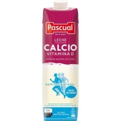 Leche Semidesnatada Con Calcio Y Vitamina D PASCUAL 1l.