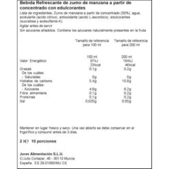 DISFRUTA Néctar De Manzana Sin Azúcar Añadido JUVER 2l. -Alimentación Especializadas Tienda nectar de manzana disfruta 2l juver 1