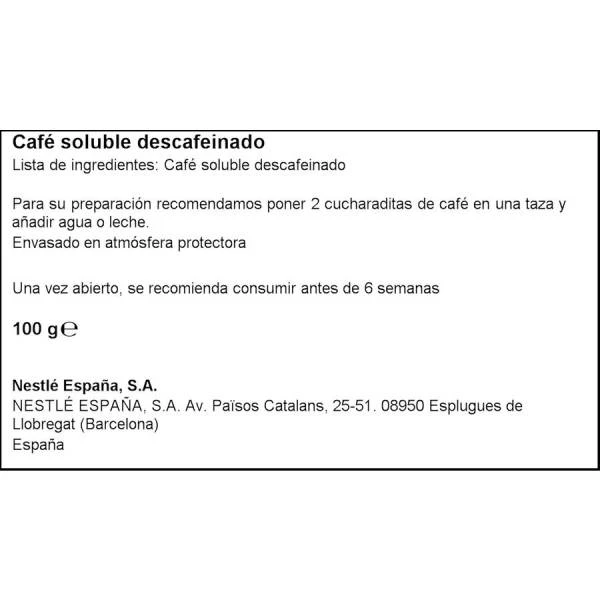 Nestlé® Café Soluble Descafeinado NESCAFÉ Classic NESTLÉ 100g. 5 Nestlé® Café Soluble Descafeinado NESCAFÉ Classic NESTLÉ 100g. - Imagen 3