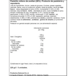 PASTELITO HAZELMUT CAKE DULCESOL -Alimentación Especializadas Tienda pastelito hazelmut cake dulcesol 1