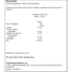 Manzanilla POMPADOUR -Alimentación Especializadas Tienda pompadour manzanilla 2