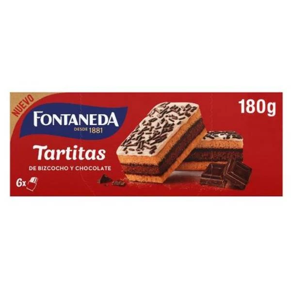 Tartitas De Bizcocho Y Chocolate FONTANEDA 180 Gr 3 Tartitas De Bizcocho Y Chocolate FONTANEDA 180 Gr