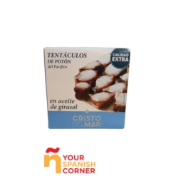 Tentáculos De Potón Del Pacífico En Aceite De Girasol CRISTO DEL MAR 266 Gr